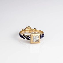 Prstene - Zásnubný prsteň Thurzovcov z Oravského hradu - 13954457_