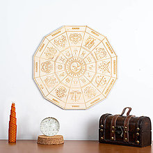 Dekorácie - Znamenia zverokruhu: drevená dekorácia - 13952811_