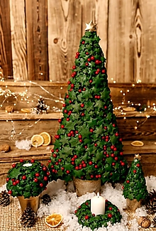 Dekorácie - Vianočný Stromček Zelený v25/70 - 13955713_