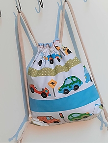 Detské tašky - (Dvojvrstvový) Chlapčenský batoh/ vak/ ruksak s menovkou_ AUTIAKY - 13957983_
