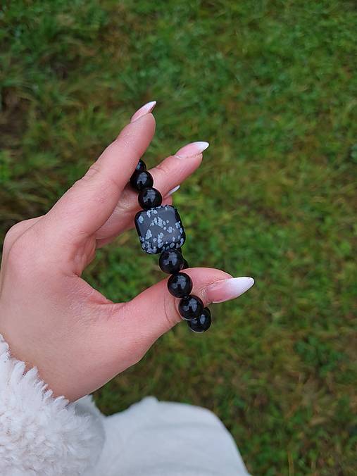 Náramok Obsidián