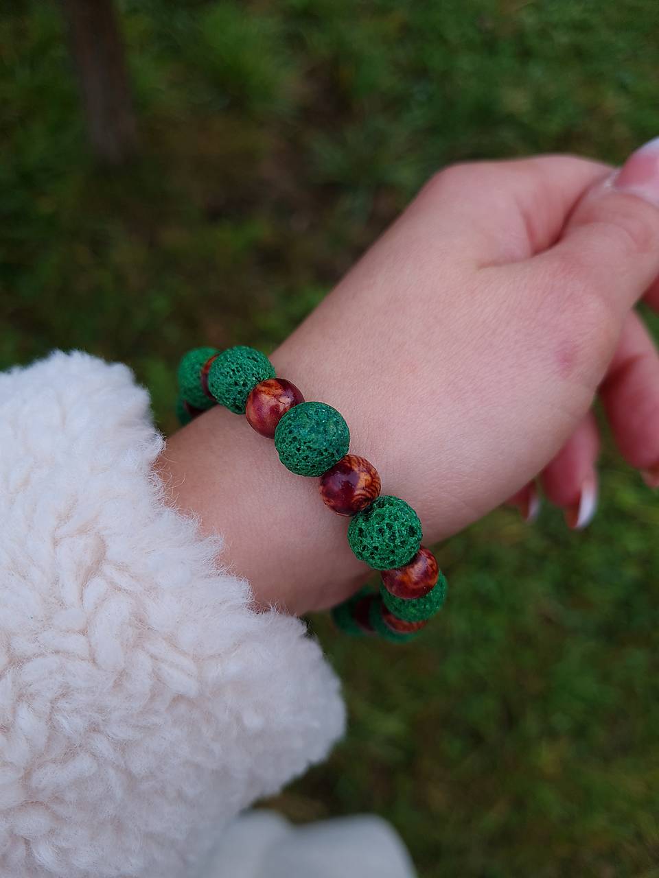 Náramok Láva a drevo