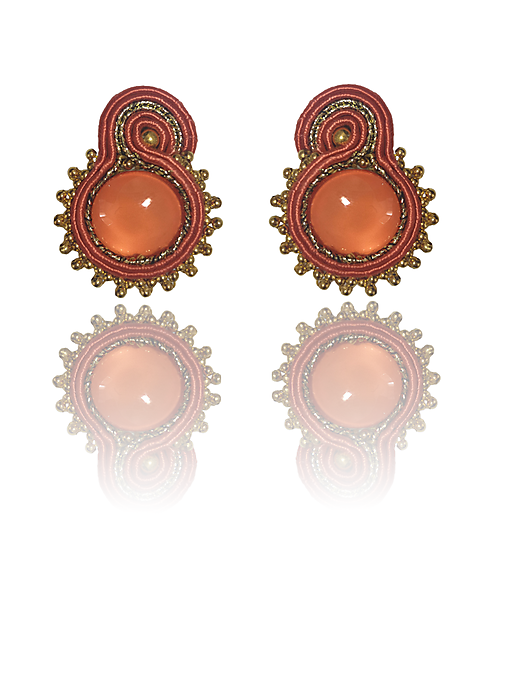 Arancia handmade soutache náušnice - autorské šperky LEKIDA