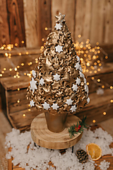  Vianočný Stromček Zlato-Biely