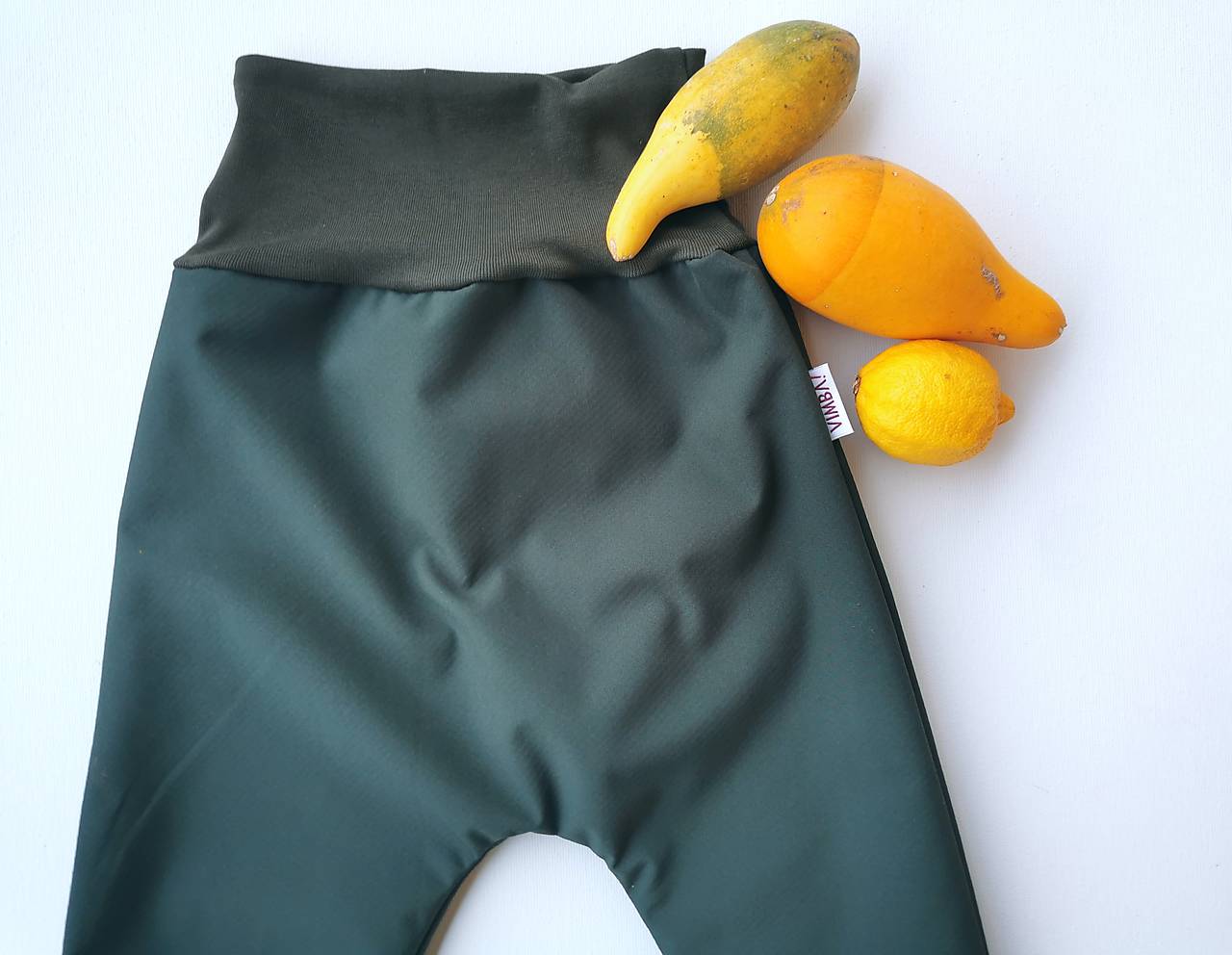 Softshellky zimné "green”