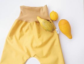 Detské oblečenie - Softshellky zimné "yellow” - 13962912_