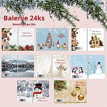 Papier - Vianočné visačky, menovky (vianočné menovky -mix 1) - 13963178_
