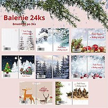 Papier - Vianočné visačky, menovky (vianočné menovky- mix 2) - 13963186_