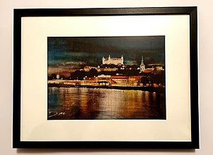 Obrazy - Večerná Bratislava - 13968327_