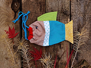 Detský textil - vrecúško ryba - 13966067_