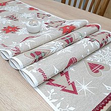 Úžitkový textil - DANIELA - Tartanový vianočný vzor - vianočná štóla - 13965942_