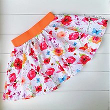 Detské oblečenie - Kvetinová sukňa - 13968955_