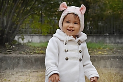 Detské čiapky - Zimná  čiapka Baby mouse - 13968681_