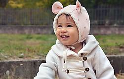 Detské čiapky - Zimná  čiapka Baby mouse - 13968683_