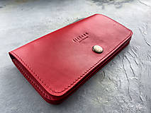 Peňaženky - Dámska kožená červená peňaženka rhea II - 13967957_