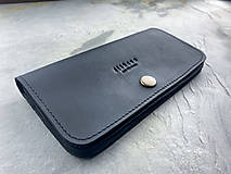 Peňaženky - Dámska kožená čierna peňaženka rhea II - 13967976_