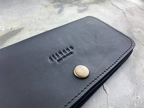 Dámska kožená čierna peňaženka rhea II