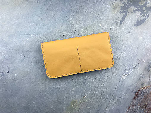 Dámska kožená marigold peňaženka rhea II