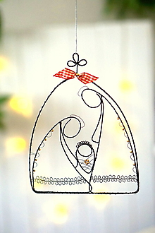 Dekorácie - betlehem ❄ 19,5 cm - 13967017_