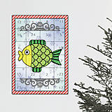 Dekorácie - Netradičný adventný kalendár cartoon ornamental (kapor) - 13965710_