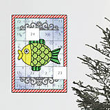 Dekorácie - Netradičný adventný kalendár cartoon ornamental (kapor) - 13965711_