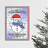 Dekorácie - Netradičný adventný kalendár cartoon ornamental (snehuliak-) - 13965730_