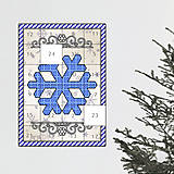 Dekorácie - Netradičný adventný kalendár cartoon ornamental (snehová vločka) - 13966021_