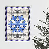 Dekorácie - Netradičný adventný kalendár cartoon ornamental (snehová vločka) - 13966022_