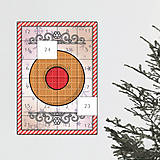 Dekorácie - Netradičný adventný kalendár cartoon ornamental (vianočné cukrovie-) - 13966032_
