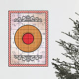 Dekorácie - Netradičný adventný kalendár cartoon ornamental (vianočné cukrovie-) - 13966033_