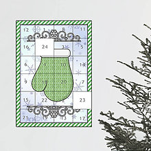 Dekorácie - Netradičný adventný kalendár cartoon ornamental (rukavica 1-) - 13965717_
