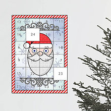 Dekorácie - Netradičný adventný kalendár cartoon ornamental (Santa Claus-) - 13965738_