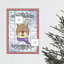 Dekorácie - Netradičný adventný kalendár cartoon ornamental (sobík-) - 13965745_