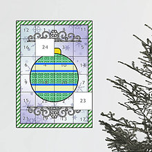 Dekorácie - Netradičný adventný kalendár cartoon ornamental (vianočná guľa 1-) - 13966023_