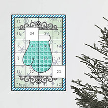 Dekorácie - Netradičný adventný kalendár cartoon ornamental (rukavica ornamentová-) - 13966030_