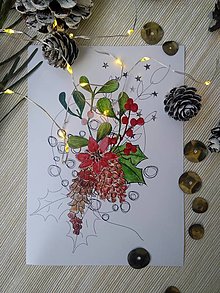 Grafika - Vianočný print na fotopapier - 13972138_