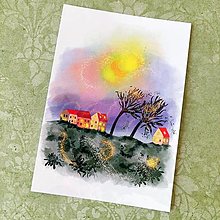 Papiernictvo - Jesenný vietor - pohľadnica - 13972675_