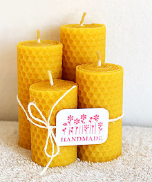 Svietidlá a sviečky - ADVENTNÉ sviečky z včelieho vosku (hrubšie) - 13972536_