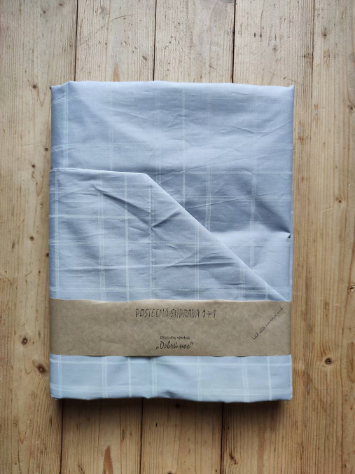 Úžitkový textil - Posteľné obliečky LUX 140 x 200 CM / 70 x 90 cm Káro šedé - 13971120_
