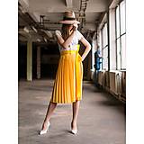 Sukne - Žlutá zavinovací plisovaná sukně - 13973674_