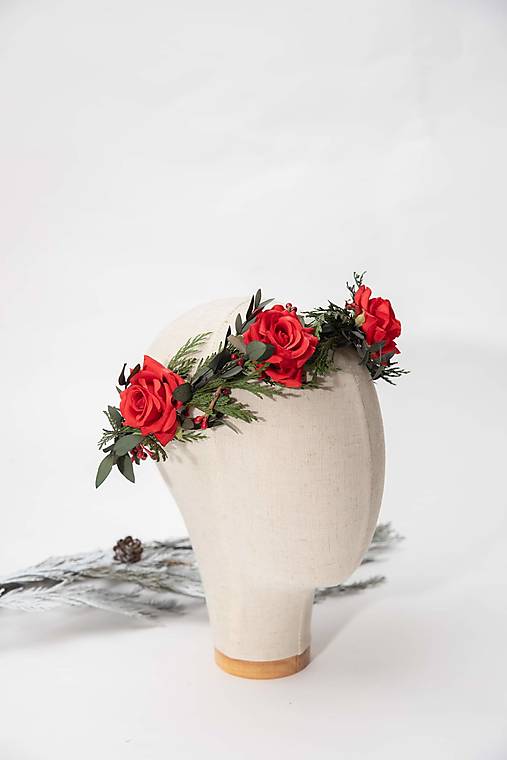 Kvetinový polvenček "vianočná ruža"