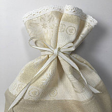 Úžitkový textil - Vianočné vrecúška (Zlaté vrecúško) - 13973972_