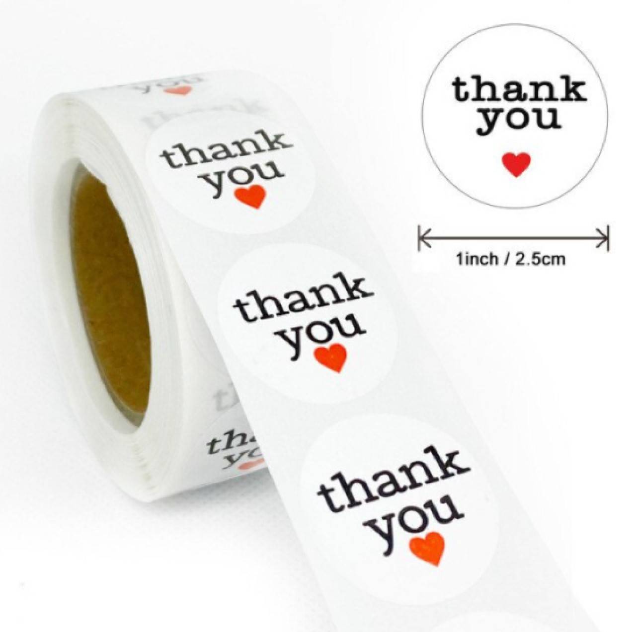 NA102 Nálepka thank you 2,5 cm