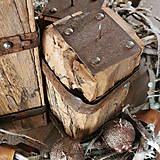 Svietidlá - Svietniky - recyklované drevo - 13974503_