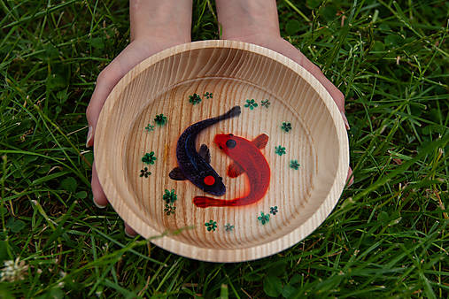 Kresby - Yin Yang 3D koi miska - 13978838_