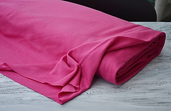Textil - 100% merino úplet ružová - 13977643_