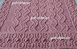 Úžitkový textil - Deka z vlny alize puffy - púdrovo ružová 3 - 13974610_