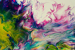 Obrazy - Túžba - abstraktný obraz - acrylic pouring - 13977190_