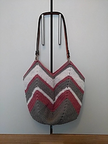 Nákupné tašky - Háčkovaná kabelka,, tulipán,, 2 - 13975925_