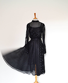 Šaty - Transparentné upcy šaty s lesklými prúžkami 2 v 1 - 13975178_